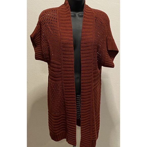 Coldwater Creek Womens Size M Short Sleeve Open Cardigan - Picture 1 of 11